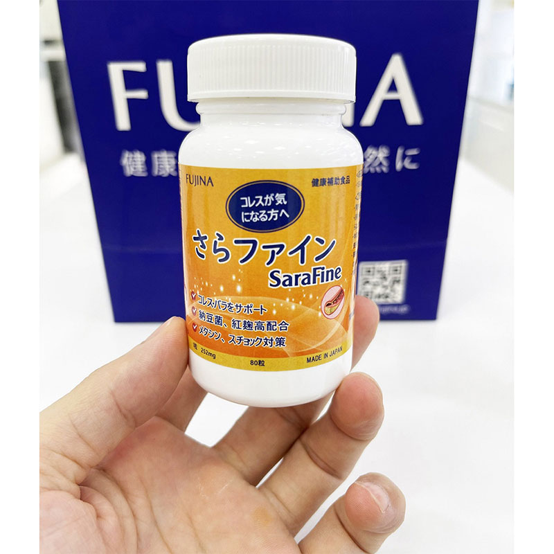 TPBVSK: Viên hỗ trợ giảm mỡ máu Sarafine 80 viên thương hiệu FUJINA