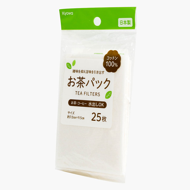 Túi lọc trà, cà phê sợi cotton Nhật Bản  25 cái thương hiệu KYOWA SHIKO