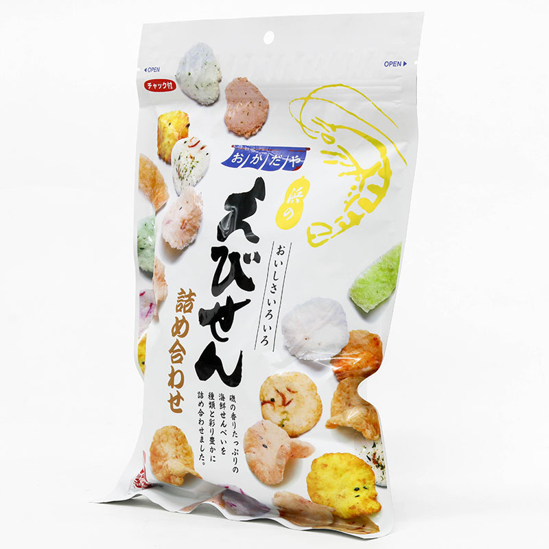 Snack bánh gạo hải sản mix Okadaya 140g thương hiệu 