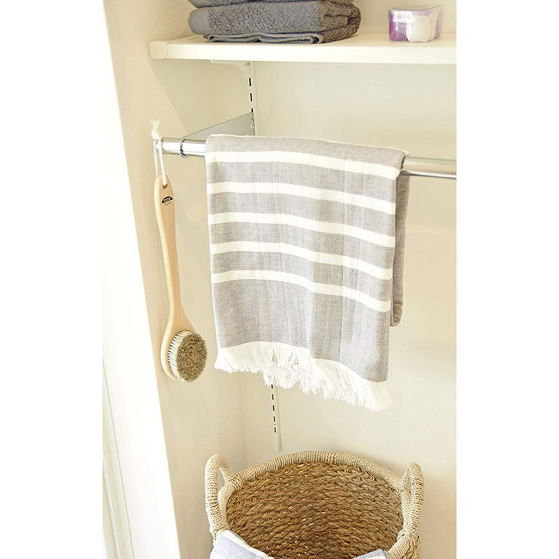 Bàn chải khô body, tẩy da chết, tắm massage toàn thân Ishimizu 35.5cm (Lông ngựa - Cán gỗ Hinoki) thương hiệu ISHIMIZU