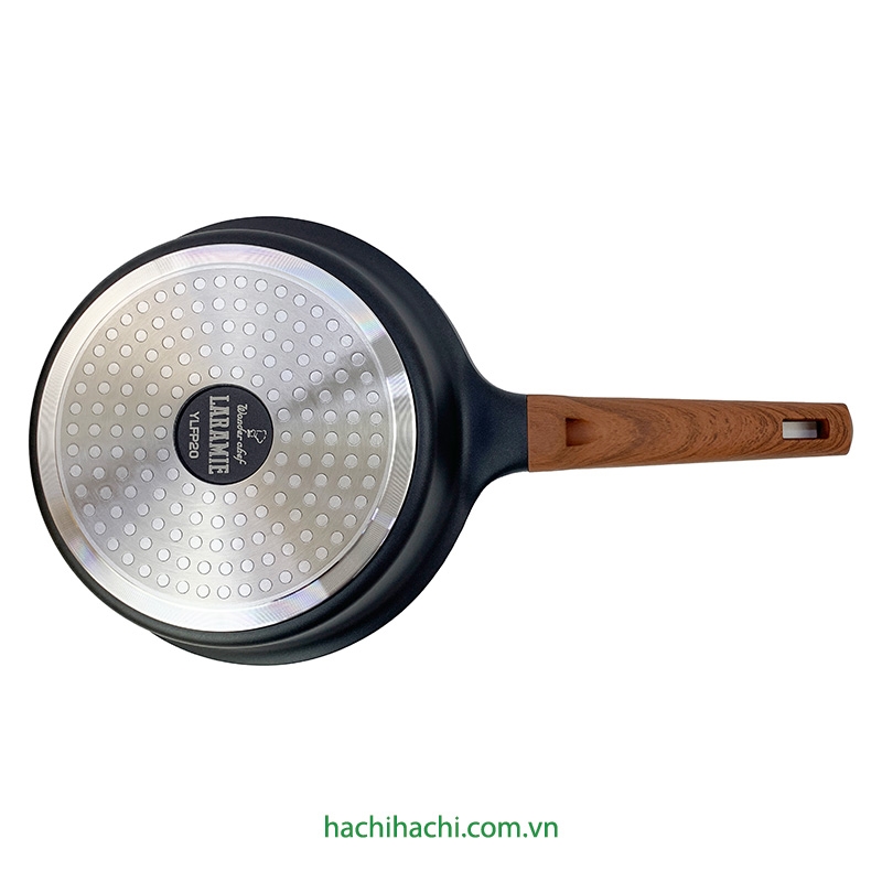 Chảo không dính đá hoa cương cao cấp đáy dày 20cm kèm nắp kính thương hiệu WONDER CHEF
