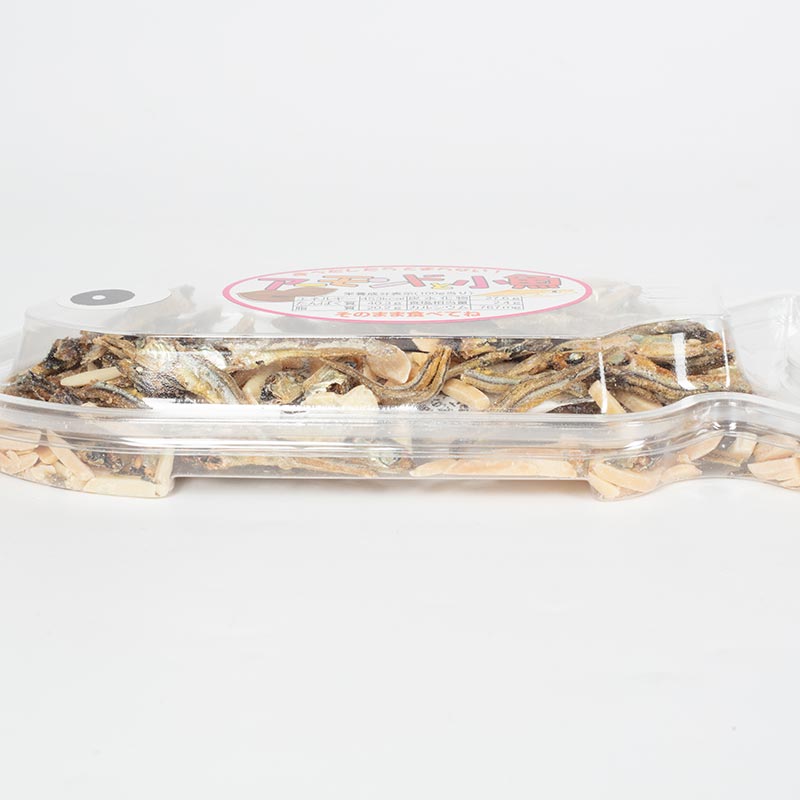 Cá cơm sấy giòn tẩm gia vị và hạnh nhân Okabe 60g thương hiệu 