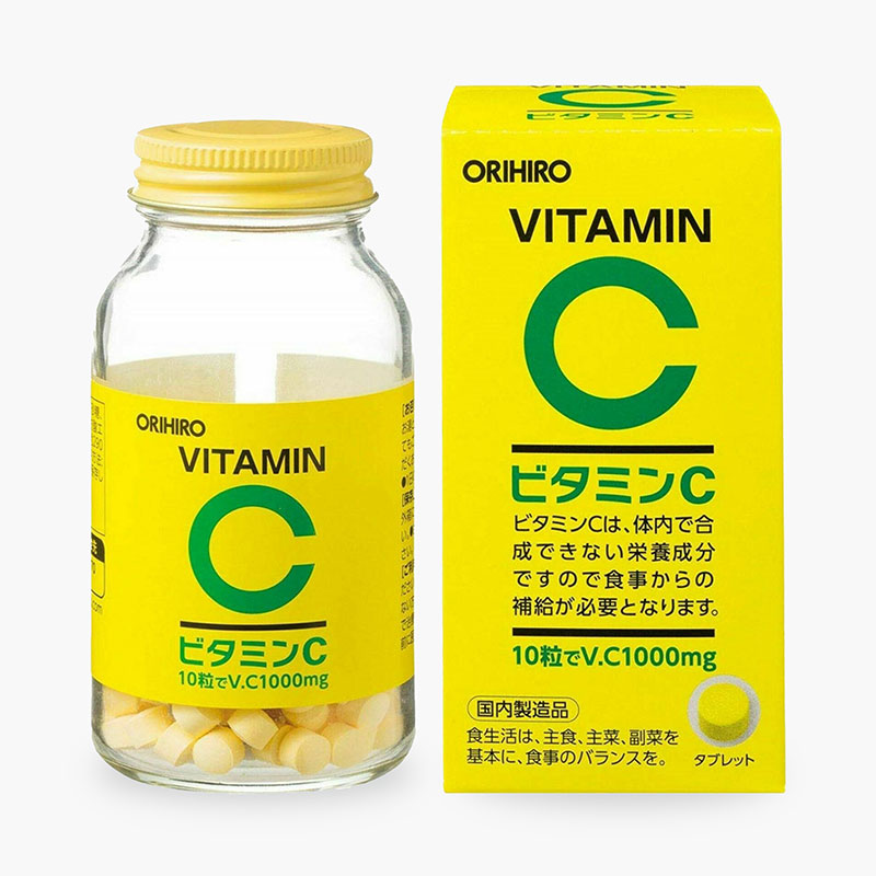 TPBVSK: Viên uống Orihiro vitamin C Nhật Bản (300 viên), chống oxy hóa thương hiệu ORIHIRO