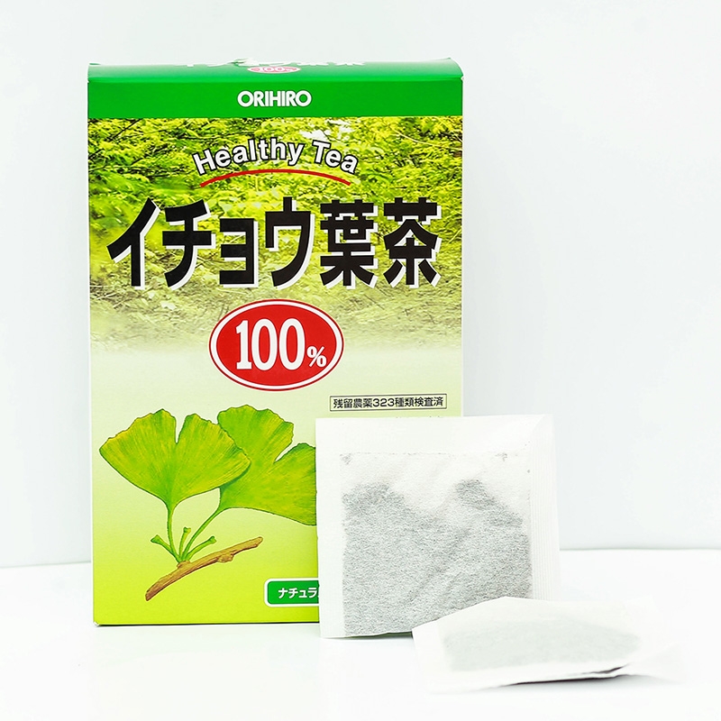Trà lá bạch quả Orihiro 52g (2gx26 gói) Không caffeine thương hiệu ORIHIRO