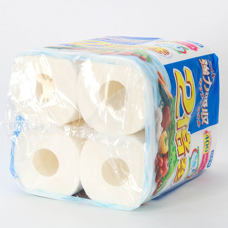 Khăn giấy bếp Nhật Bản siêu thấm hút đa năng Ellemoi 2 lớp (4 cuộnx100 tờ) thương hiệu ELLEMOI