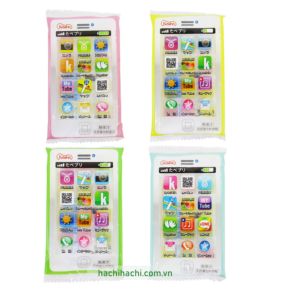Kẹo dẻo Mochi trái cây túi hình smartphone 14g thương hiệu KYOUSHIN SEIKA