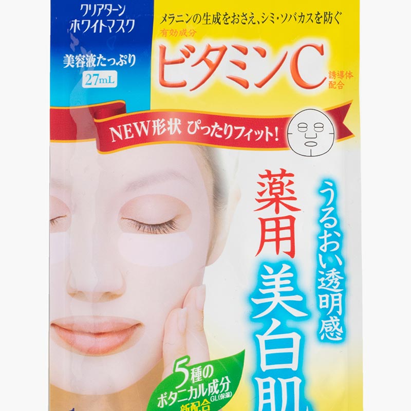 Mặt nạ dưỡng trắng da Nhật Bản tinh chất Vitamin C Clear Turn Kose (1 miếng) thương hiệu KOSE