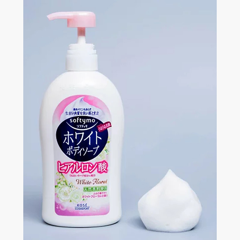 Sữa tắm trắng da Hyaluronic acid Kose Softymo 600ml thương hiệu KOSE
