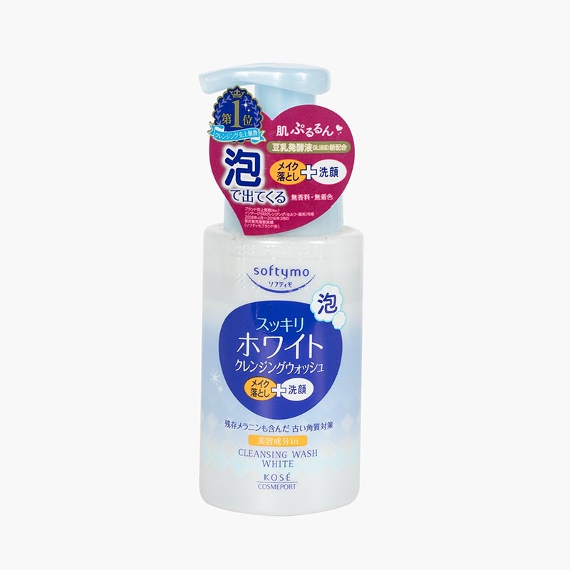 Sữa rửa mặt tẩy trang tạo bọt dưỡng trắng Nhật Bản Kose Softymo 200ml thương hiệu KOSE