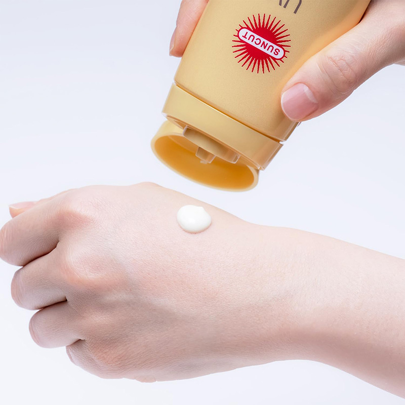 Gel chống nắng Nhật Bản siêu chống trôi, chống thấm nước Kose Suncut Perfect SPF50+ PA++++ 80g, Thoáng nhẹ tươi mát thương hiệu KOSE