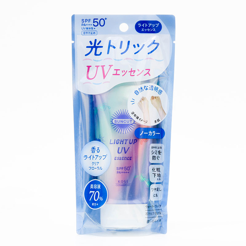 Tinh chất chống nắng Nhật Bản chống tia UV Kose Suncut Light Up SPF50+ PA++++  80g, mỏng nhẹ như nước thương hiệu KOSE