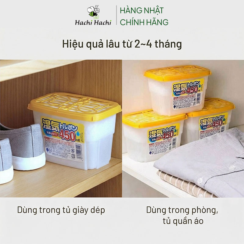 Hộp hút ẩm khử mùi chống mốc Kokubo Nhật Bản 450ml thương hiệu KIYOU JOCHUGIKU