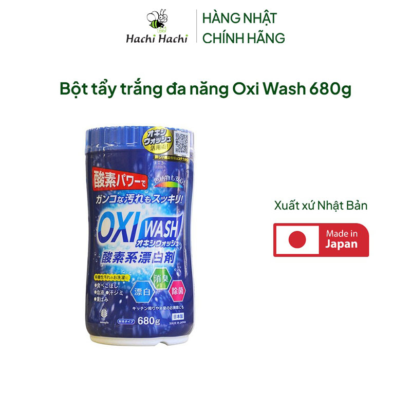 Bột tẩy trắng đa năng Oxi Wash 680g  thương hiệu KIYOU JOCHUGIKU