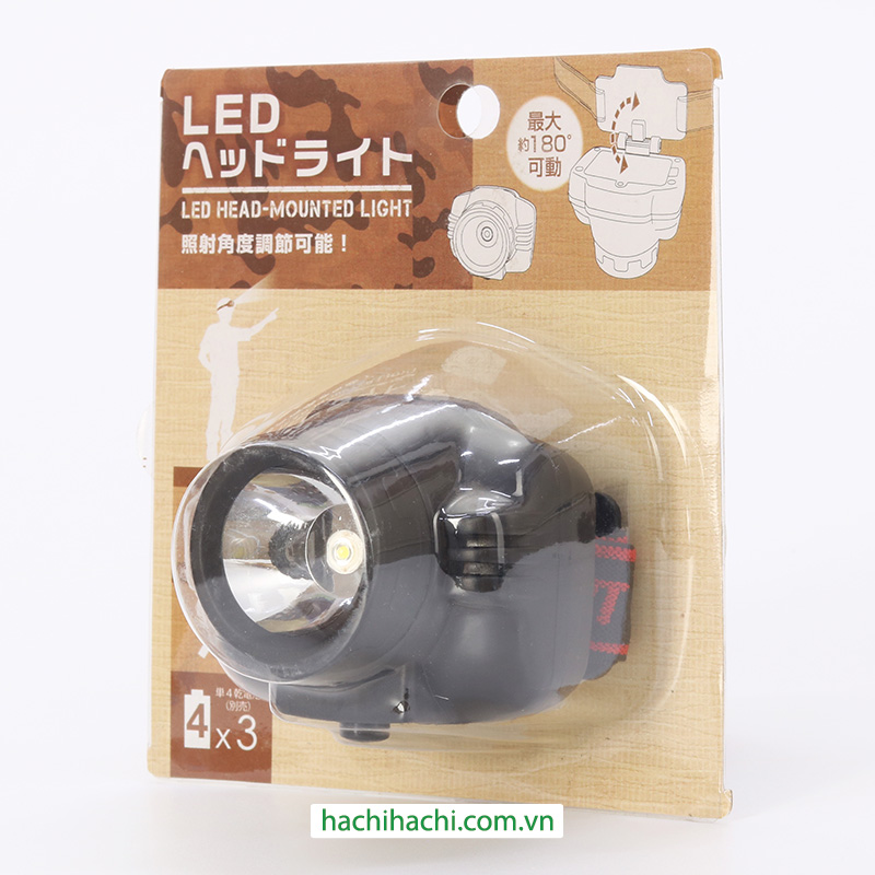 Đèn pin Led đội đầu xoay 180 độ thương hiệu GREEN ORNAMENT