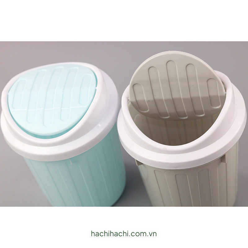 Thùng rác mini nắp xoay 13.7x17.2cm (Nhiều mẫu)-Giao mẫu ngẫu nhiên thương hiệu GREEN ORNAMENT
