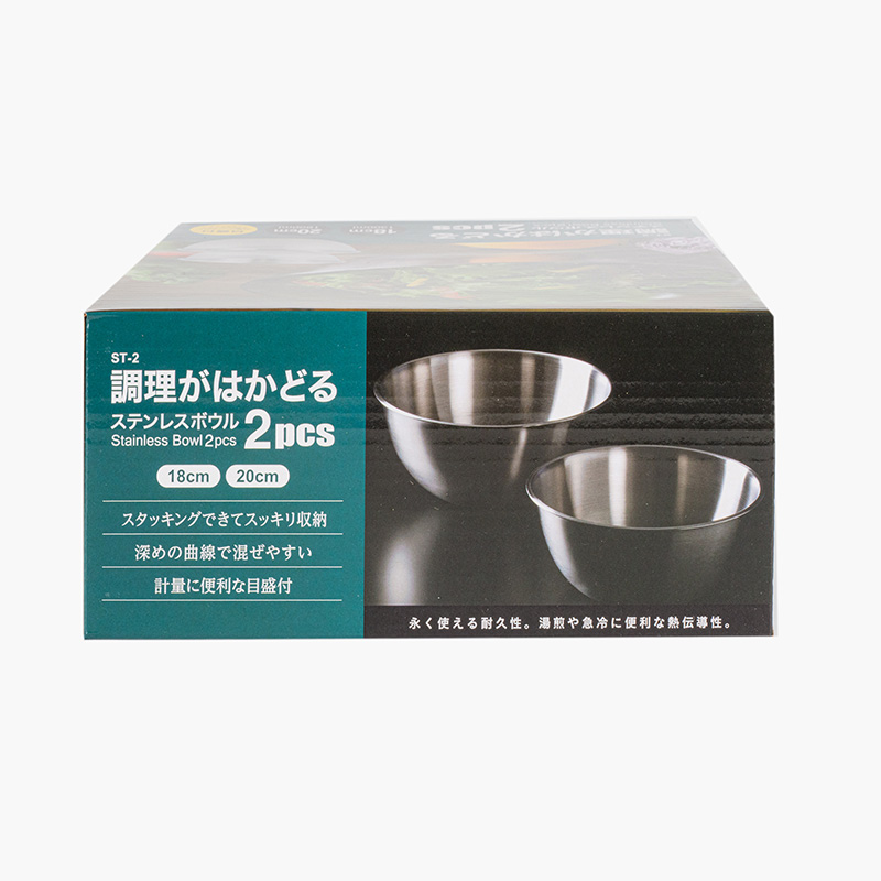 Thau inox 2 cái 18cm, 20cm thương hiệu 