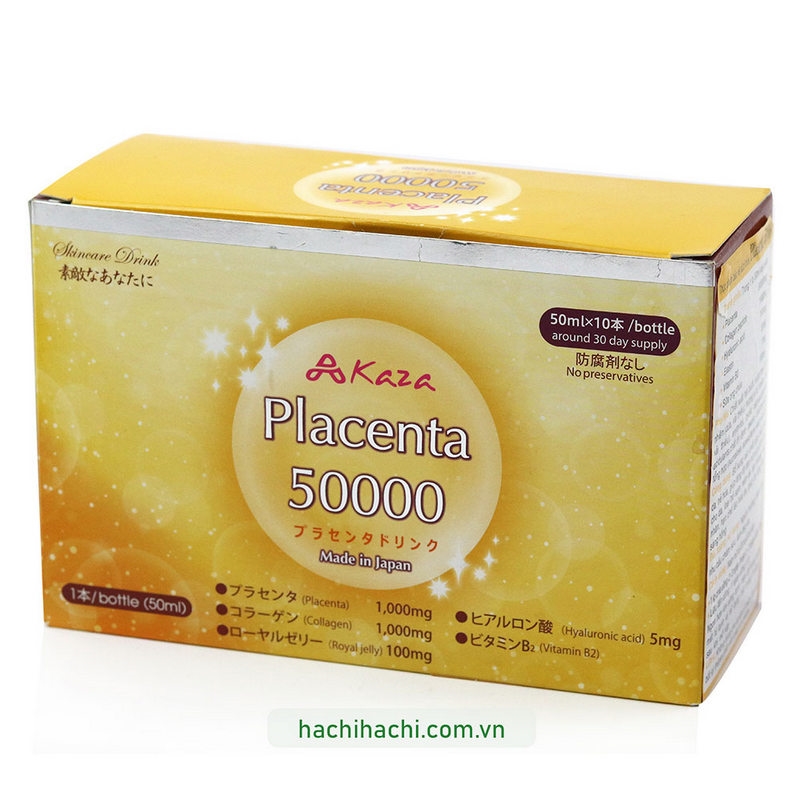 TPBVSK: Nước uống Placenta 50000 (50mlx10chai) (Trắng da, mờ sạm nám) thương hiệu KOTOBUKI