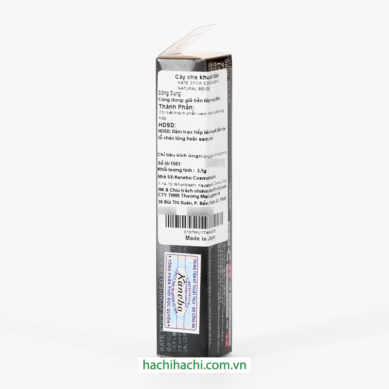 Cây che khuyết điểm Nhật Bản Kate Stick Concealer A Natural Beige 3.1g thương hiệu KANEBO