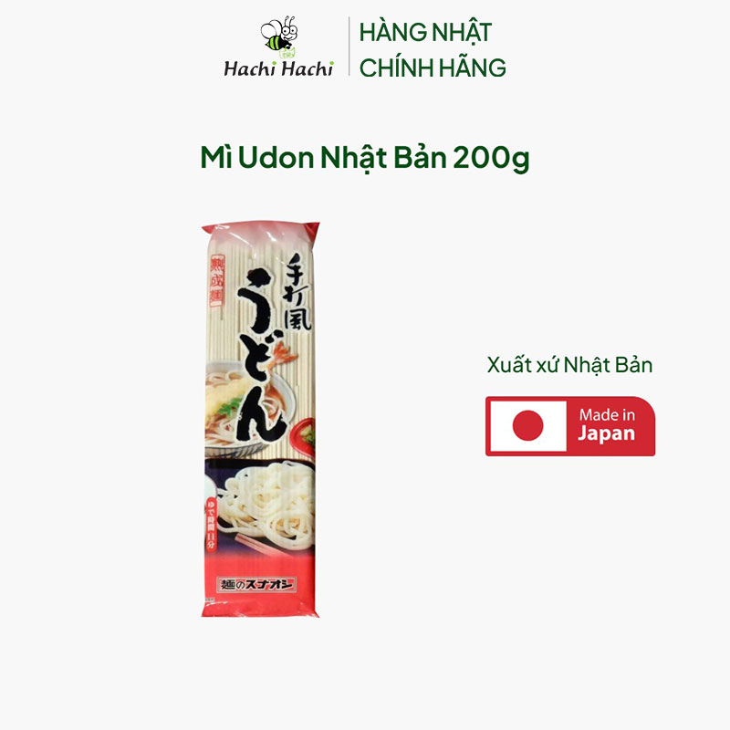 Mì Udon Nhật Bản 200g thương hiệu MEN SUNAOSHI