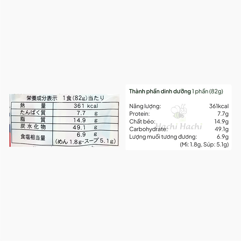 Mì Ramen ăn liền vị nước tương 410g (82gx5 gói) thương hiệu MEN SUNAOSHI