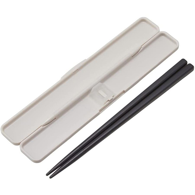 Đũa nhựa chống khuẩn 18cm kèm hộp đựng hình mèo thương hiệu 
