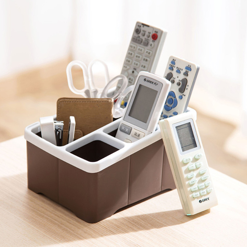 Khay đựng vật dụng, văn phòng phẩm, remote chia ngăn 4 ngăn 18.8x13.8cm thương hiệu SANADA