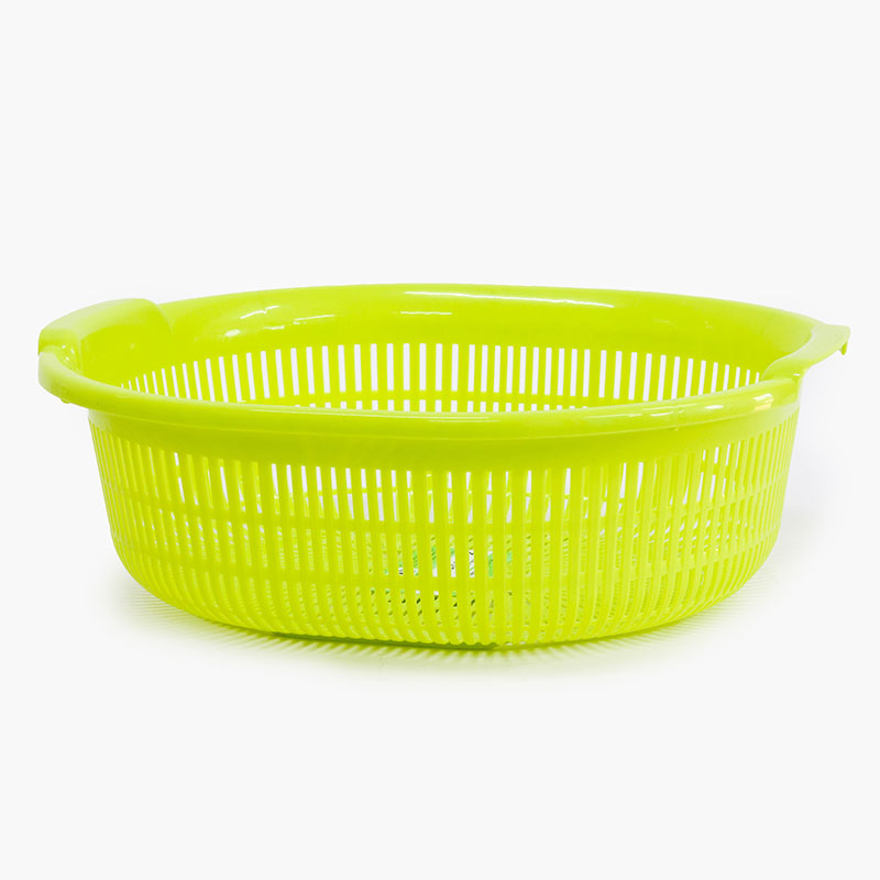 Rổ nhựa Nhật Bản Sanada 32.7x29.1cm (Xanh lá)