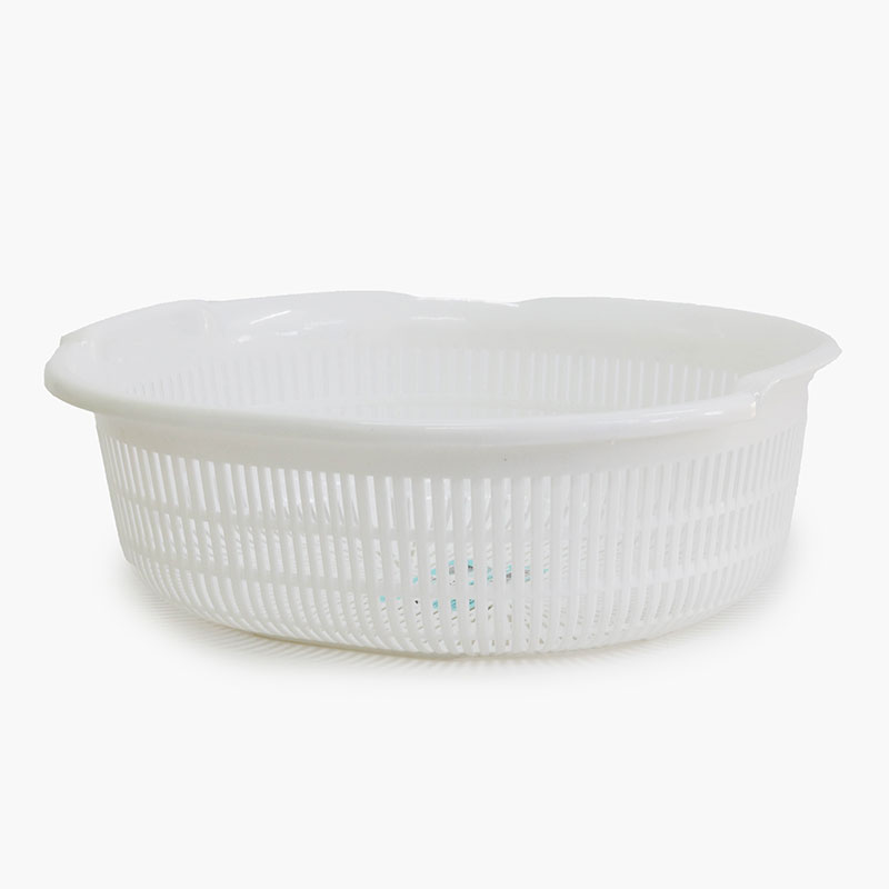 Rổ nhựa Nhật Bản Sanada 32.7x29.1cm (Trắng)