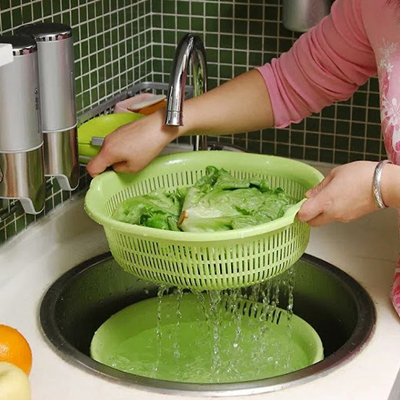 Thau nhựa Nhật Bản Sanada 5.3L (Xanh lá) thương hiệu SANADA