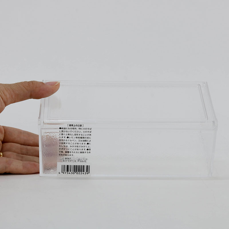 Hộp đựng vật dụng, phụ kiện, trang sức Nhật Bản 16x8cm (Trong suốt) thương hiệu SANADA