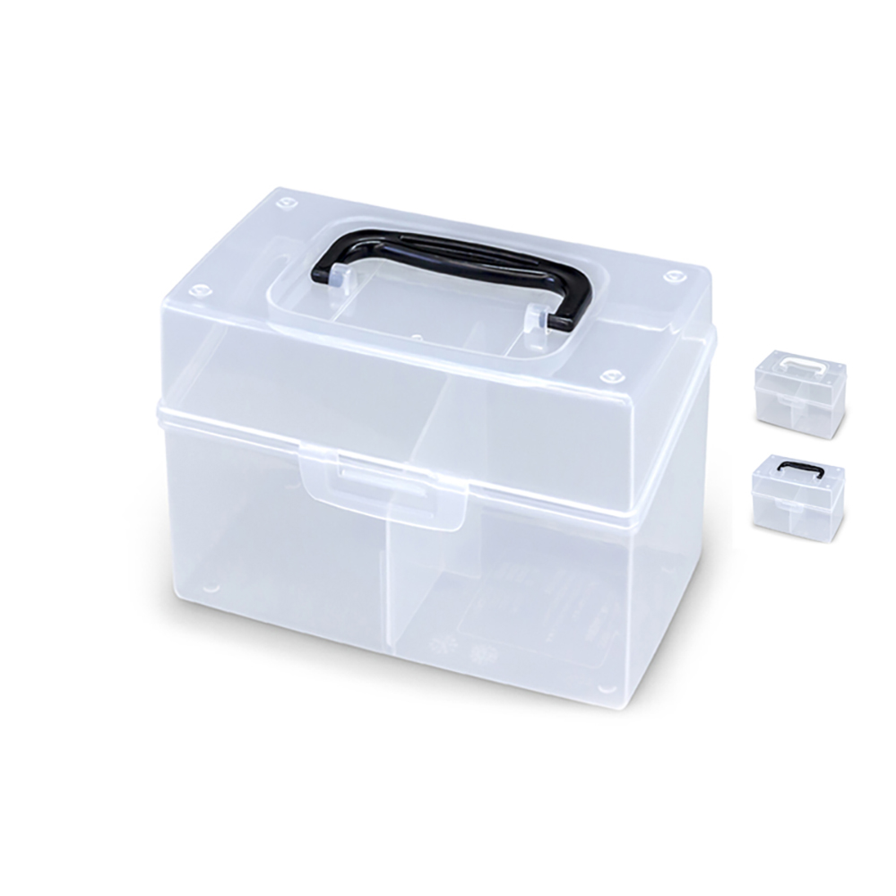 Hộp đựng vật dụng 17.4x10cm Có quai xách (Nhiều mẫu)-Giao mẫu ngẫu nhiên