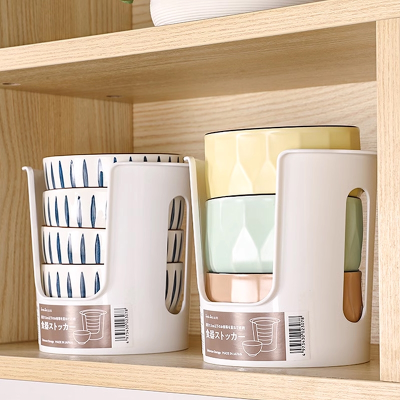 Khay để tô chén đĩa cất gọn Sanada Nhật Bản 14.9x15cm thương hiệu SANADA