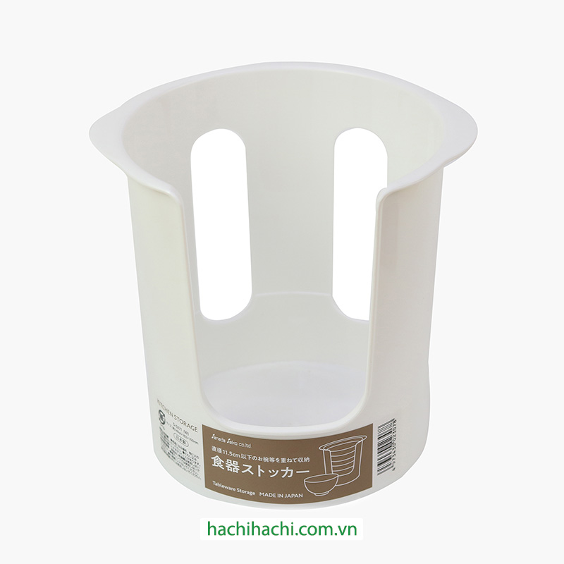 Khay để tô chén đĩa cất gọn Sanada Nhật Bản 14.9x15cm