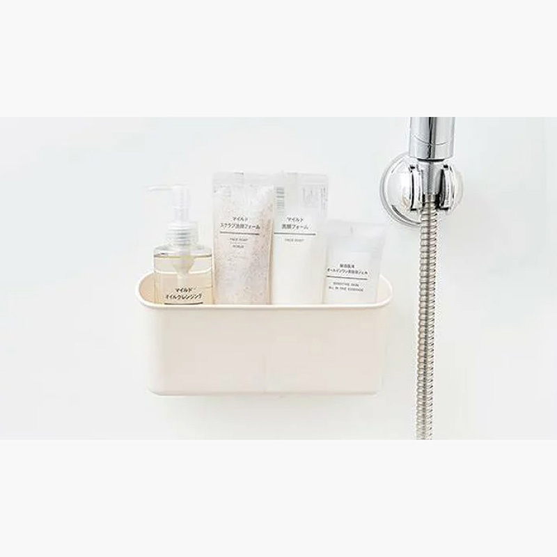 Giá để kem đánh răng, sữa rửa mặt kèm móc hít 22x7.5cm thương hiệu SANADA