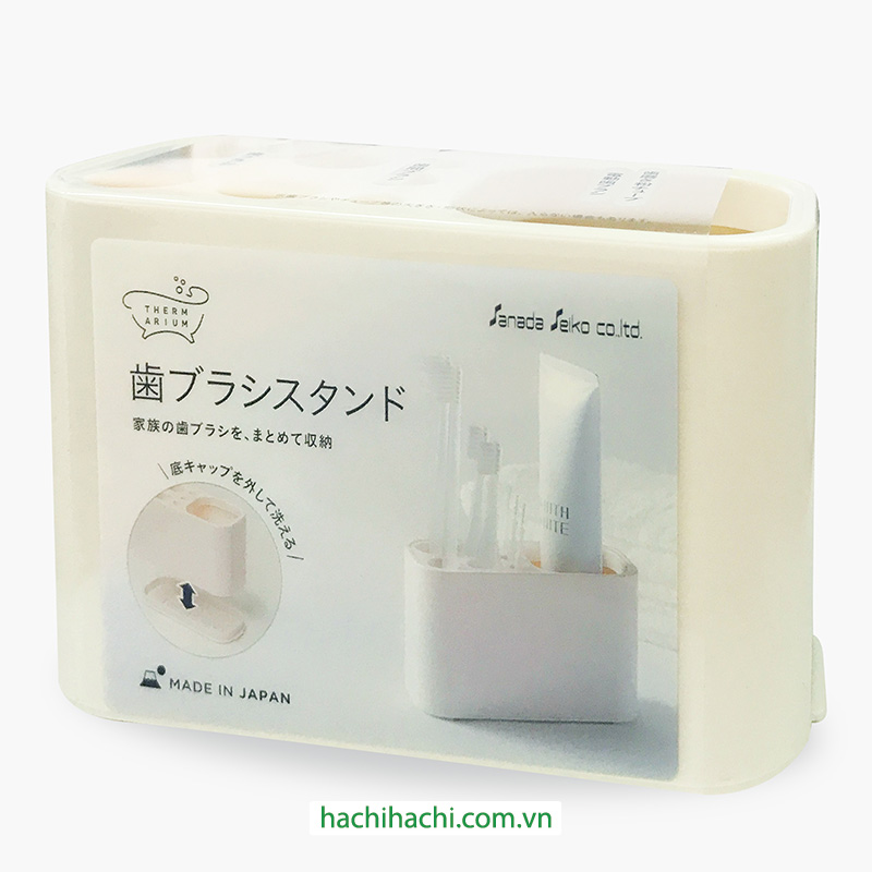 Giá để bàn chải, kem đánh răng 8 ngăn 12.5x5.7cm thương hiệu SANADA