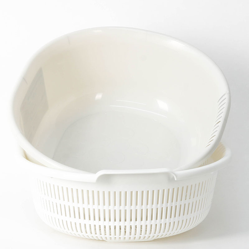Bộ thau rổ nhựa Nhật Bản Sanada 32.8x29.2cm thương hiệu SANADA