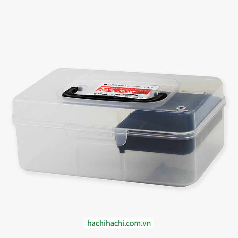 Hộp đựng vật dụng, dụng cụ có quai xách Sanada 17.9x11.5cm thương hiệu SANADA