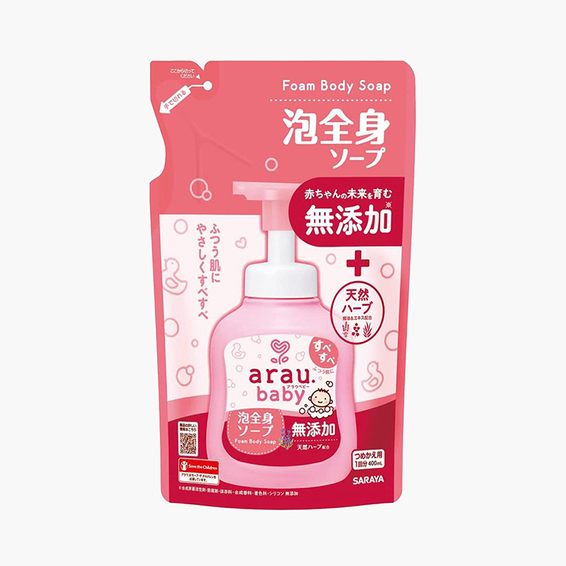 Bọt tắm gội thảo mộc Arau Baby 400ml (Túi refill)