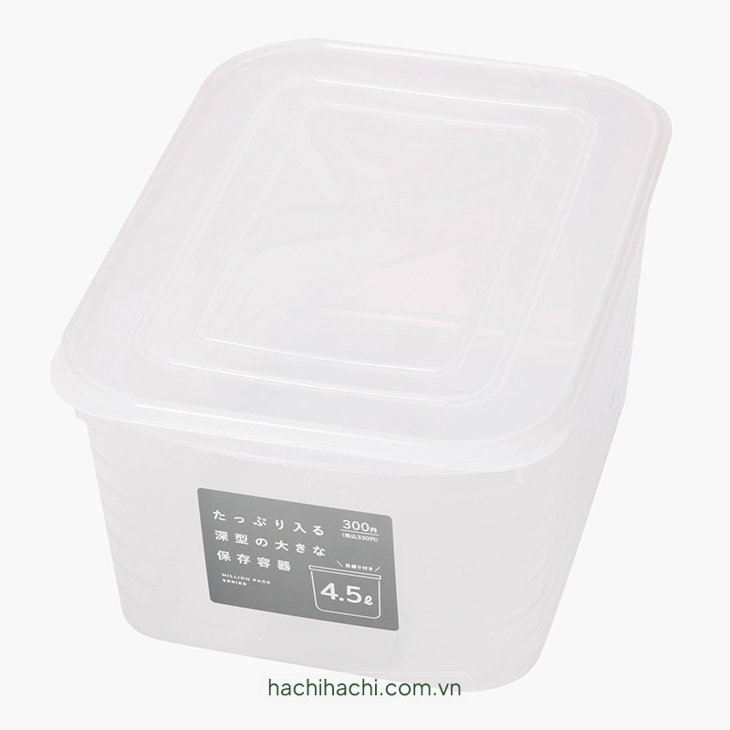 Hộp nhựa đựng thực phẩm Yamada 4.5L, trữ đông, trữ mát, dùng được lò vi sóng (Nhiều mẫu)-Giao mẫu ngẫu nhiên thương hiệu YAMADA