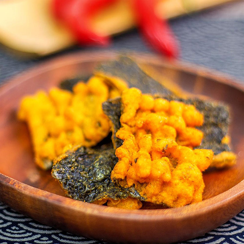 Snack tempura rong biển Nhật Bản vị ớt 65g thương hiệu DAIKO