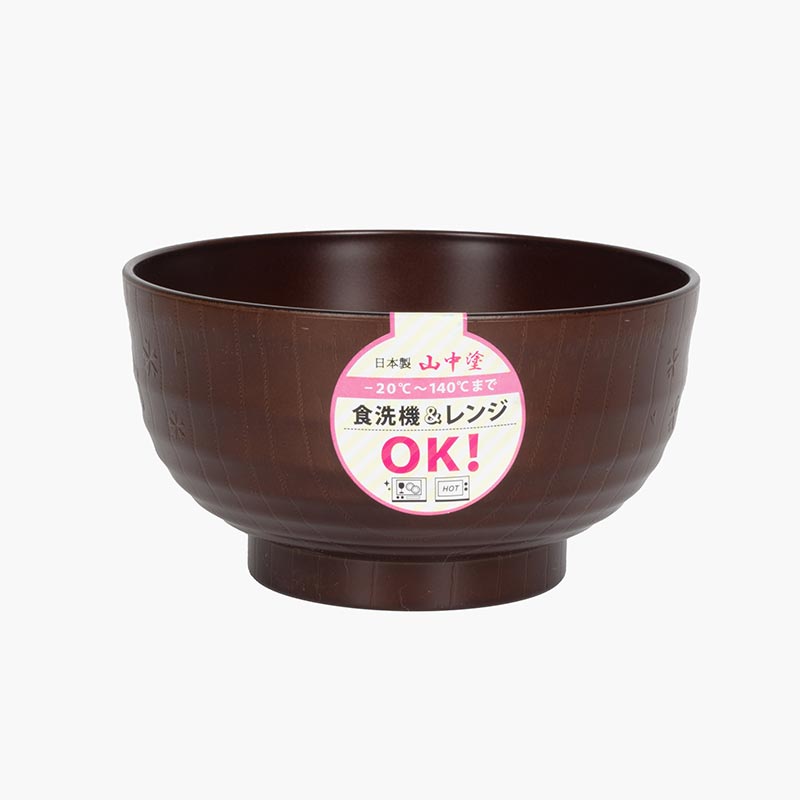 Chén bát nhựa Nhật Bản, chén bát ăn cơm dùng được lò vi sóng Tanaka Hashi 12.7cm