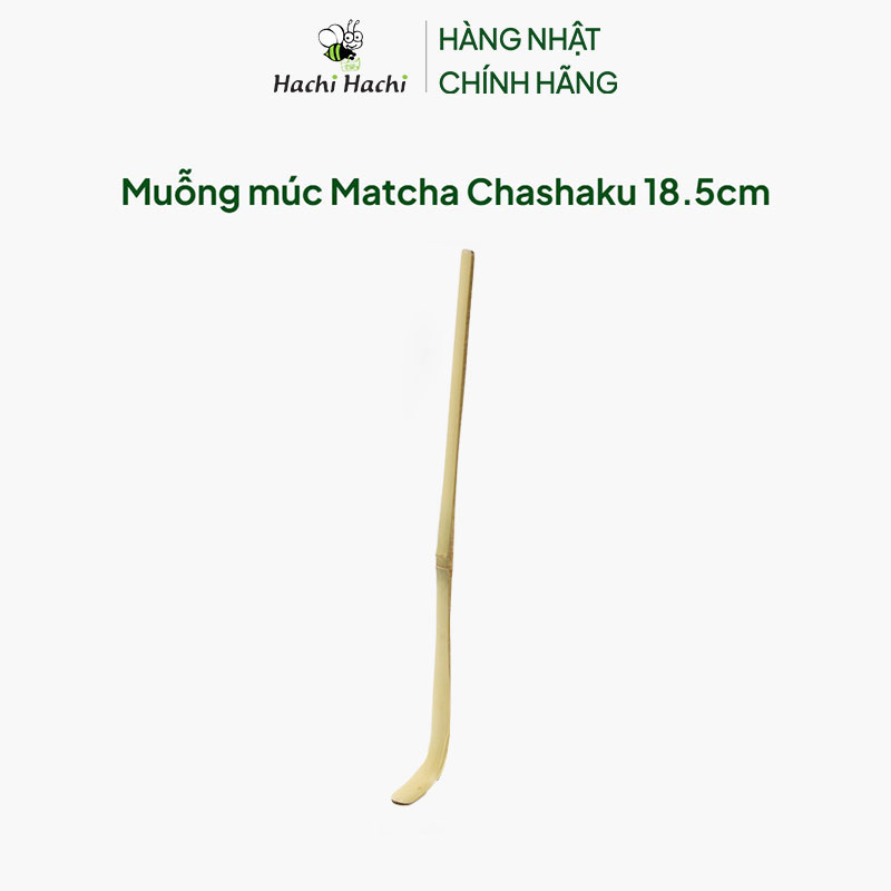 Muỗng múc Matcha Chashaku 18.5cm thương hiệu 
