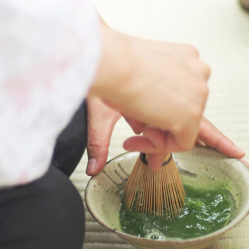 Chổi Chasen đánh Matcha 100 sợi nan tre tự nhiên thương hiệu 