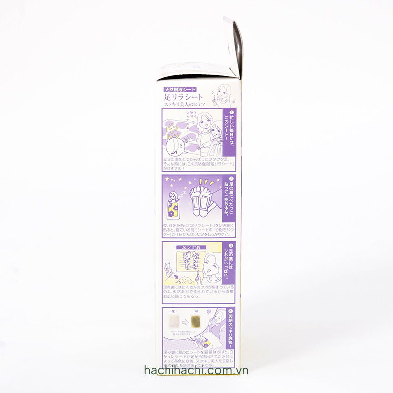 Miếng dán chân thư giãn giảm mỏi mệt Kinomegumi Lavender Oải hương 30 miếng thương hiệu NAKAMURA