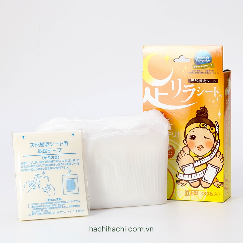 Miếng dán chân thư giãn giảm mỏi mệt Kinomegumi Hương bưởi 30 miếng thương hiệu NAKAMURA