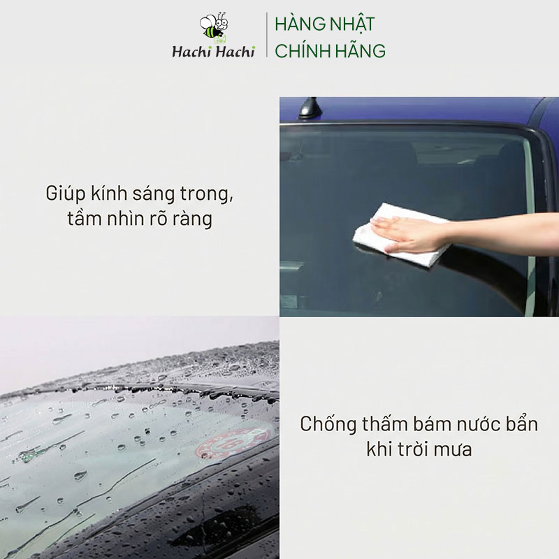Xịt lau kính phủ Nano Nhật Bản chống bám nước kính ô tô, kính cường lực, cửa kính Glaco 400ml thương hiệu SOFT99 CORPORATION