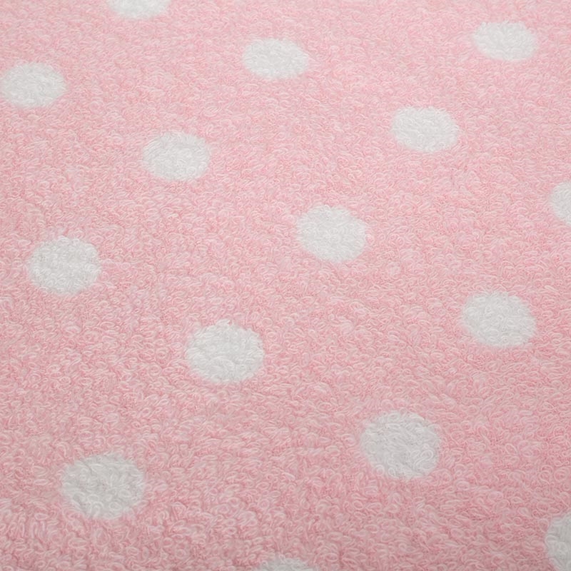Khăn vải cotton Nissen 28x40cm Polka Dot Pink ITA-00043P thương hiệu NISSEN SHOKO