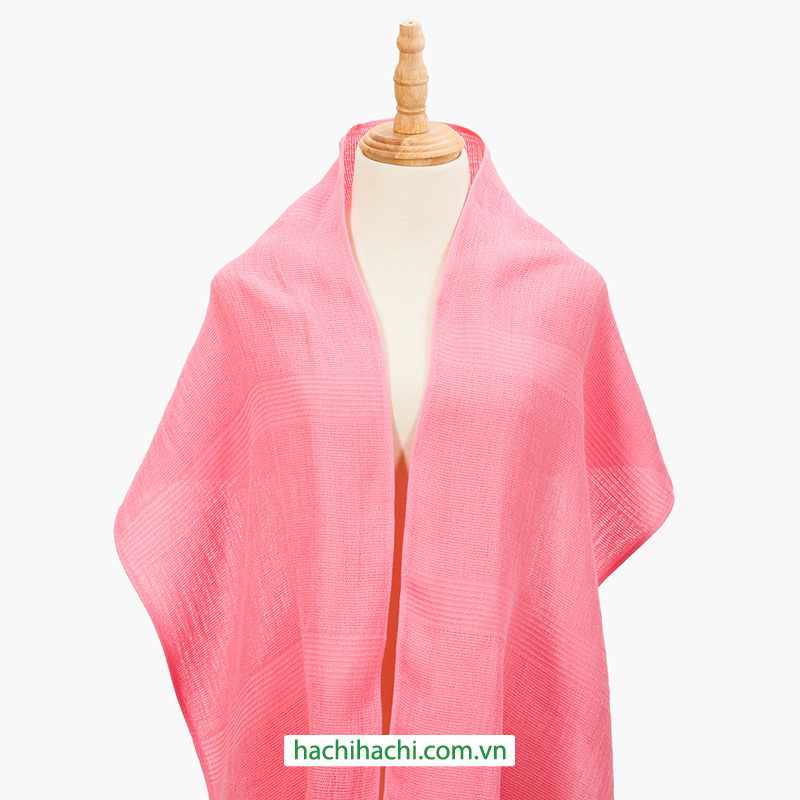 Khăn quàng cổ chống tia UV Nissen Organic Cotton 34x160cm Pink LCM-120102 thương hiệu NISSEN SHOKO