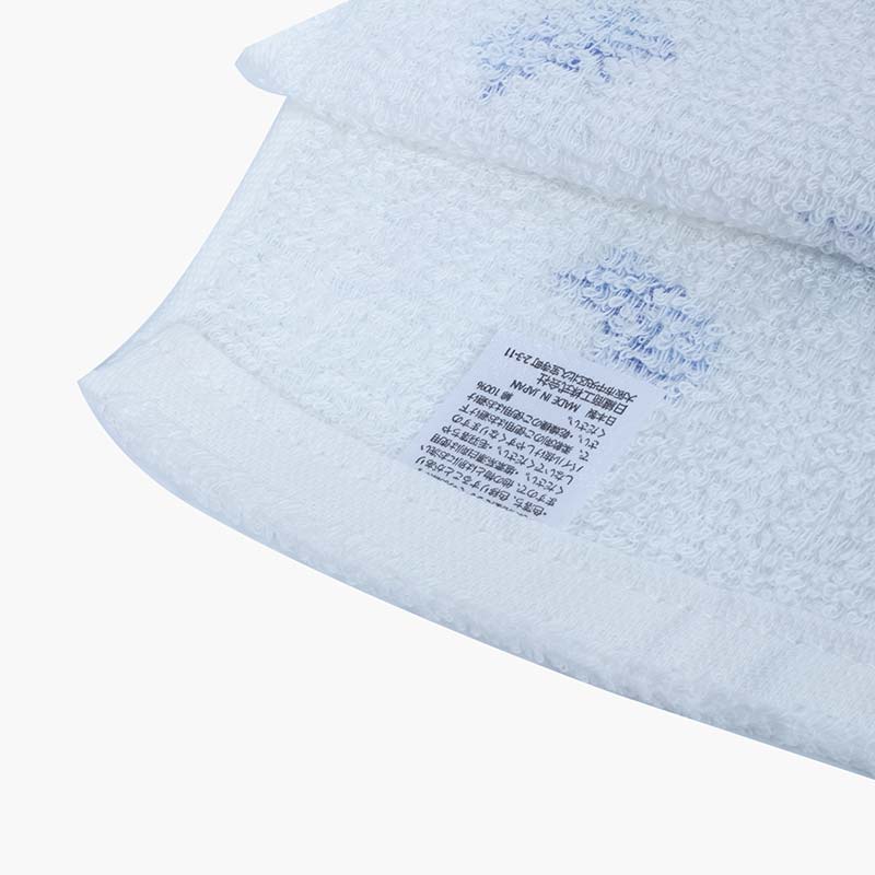 Khăn Tenugui cotton Nissen 34x90cm Sazanami SZ-4502B Blue  thương hiệu NISSEN SHOKO