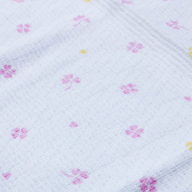 Khăn Tenugui cotton Nissen 34x90cm Happy Clover SZ-4503P Pink thương hiệu NISSEN SHOKO